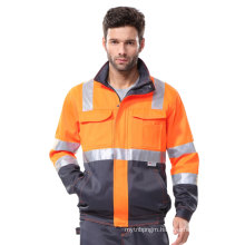 Customized logo high visibility reflective safety protective jacket